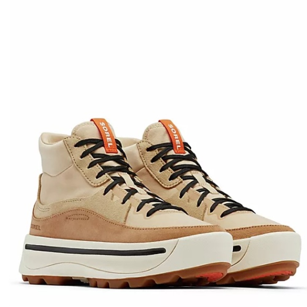 🌟LAST ONE! SOREL WOMENS ONA 503 MID HIGH TOP SNEAKER - TAN SIZE 9 - Picture 6 of 15